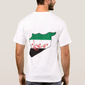 自由シリアسورية حرة Tシャツ (裏面)
