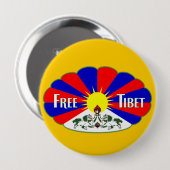 自由チベット 缶バッジ (正面&裏面)