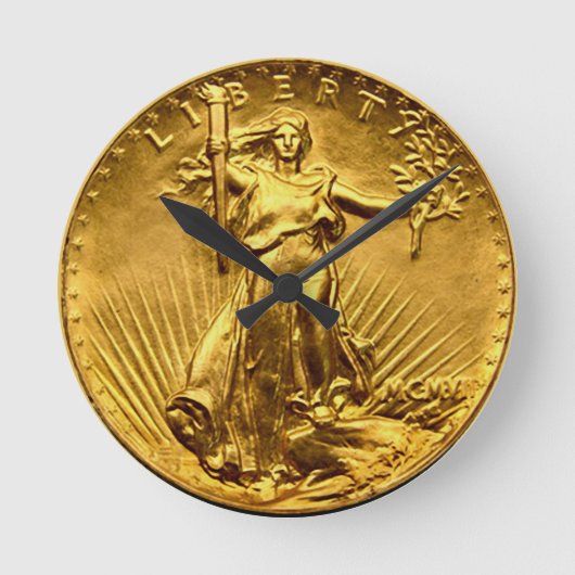 自由ドル ラウンド壁時計 (正面)