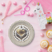 自由ハート ペーパープレート (パーティー)