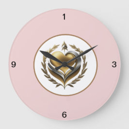 自由ハート ラージ壁時計