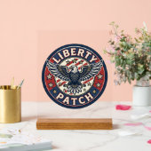 自由パッチ愛国刺繍パッチ アクリルサイン (ウェディング)