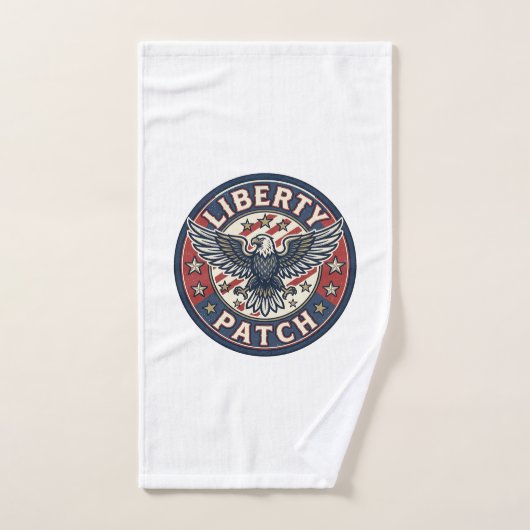 自由パッチ愛国刺繍パッチ ハンドタオル (ハンドタオル)