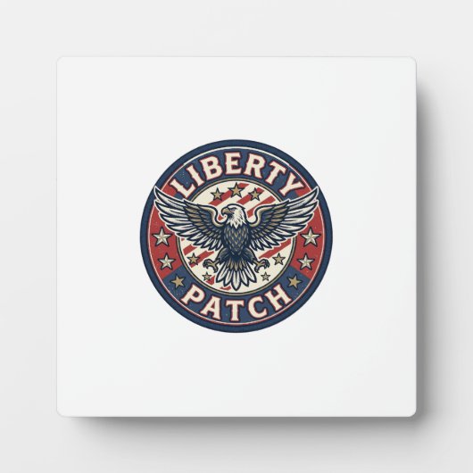 自由パッチ愛国刺繍パッチ フォトプラーク (正面)