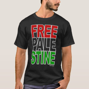 自由パレスチナブロック Tシャツ
