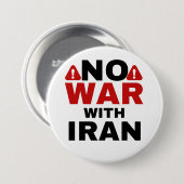 自由パレスチナ、イラン反戦ボタンとの戦争なし 缶バッジ (正面&裏面)