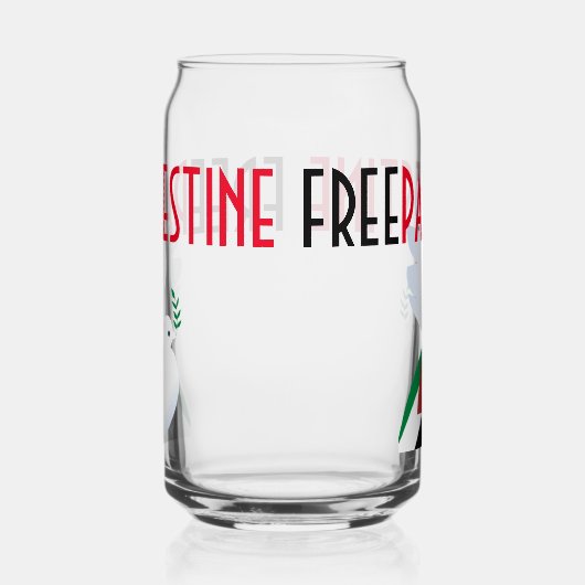 自由パレスチナ ガラス缶 (左)