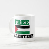 自由パレスチナ コーヒーマグカップ (正面左)