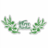 自由パレスチナ シール (正面)