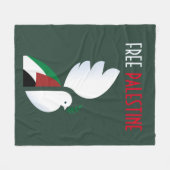 自由パレスチナ フリースブランケット (正面(横))