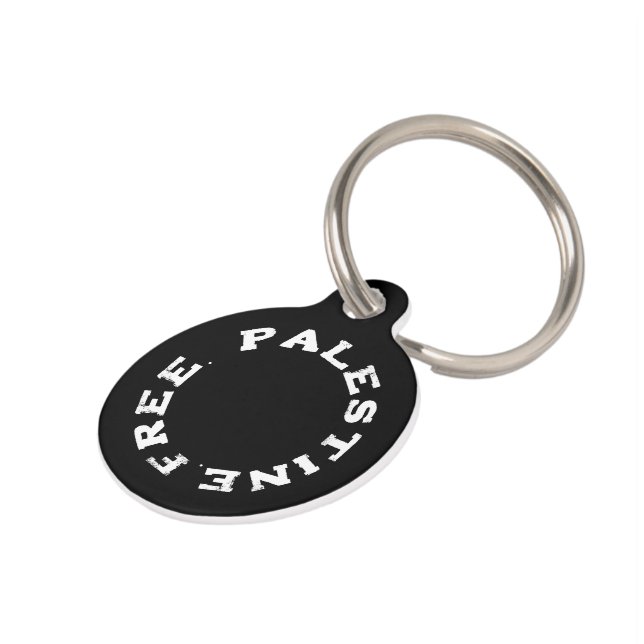 自由パレスチナ ペット　ネームタグ (側面)