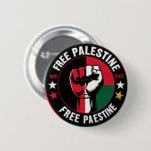 自由パレスチナ 缶バッジ (正面&裏面)