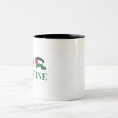 自由パレスチナ#2 ツートーンマグカップ (中央)