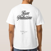 自由パレスチナ Tシャツ (裏面)