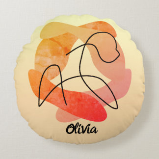 自由パーソナライズされたな馬の優雅さと本質 ラウンドクッション