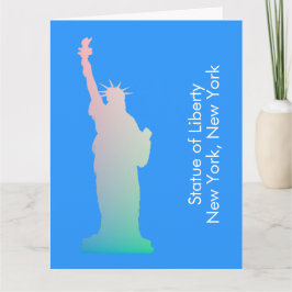 自由パーソナライズされたのレインボー像ニューヨーク カード