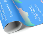 自由パーソナライズされたのレインボー像ニューヨーク ラッピングペーパー (ロールコーナー)