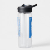 自由パーソナライズされたの女神ニューヨークUSAブルー ウォーターボトル (左面)