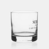 自由パーソナライズされた学士の最後の味 ウイスキーグラス (右)