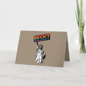 自由フェミニストの贈り物の女神に抵抗する カード (正面)