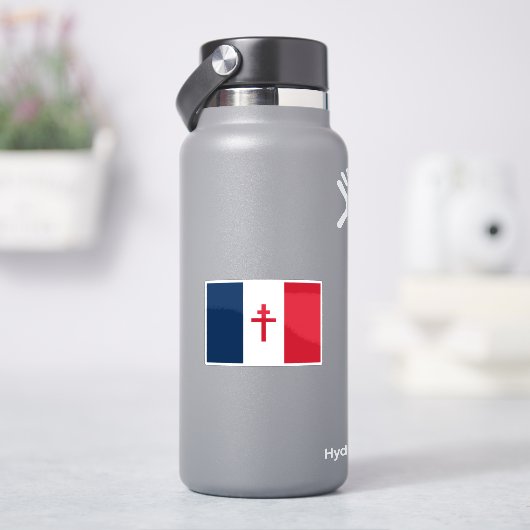 自由フランスの旗 シール (HydroFlask)