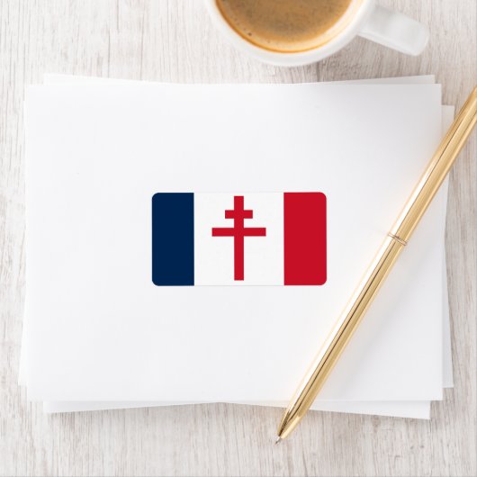 自由フランスの旗 ラベル (インサイチュ)