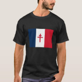 自由フランスの旗 Tシャツ (正面)
