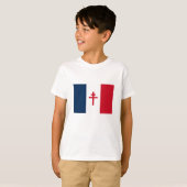 自由フランスの旗 Tシャツ (正面フル)