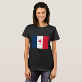 自由フランスの旗 Tシャツ (正面フル)