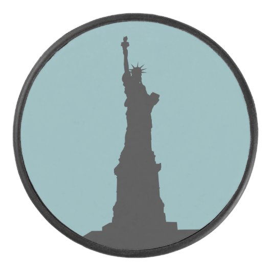 自由ホッケーパックの像 アイスホッケーパック (正面)