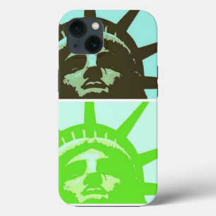 自由ポップ・アートのの女神クローズアップ iPhone 13ケース