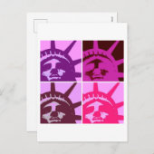 自由ポップ・アートのの女神 シーズンポストカード (正面/裏面)