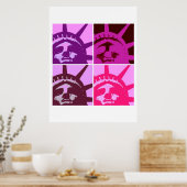 自由ポップ・アートのの女神 ポスター (キッチン)