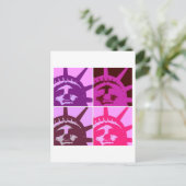 自由ポップ・アートのの女神 ポストカード (スタンド正面)