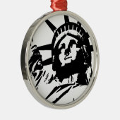 自由ポップ・アートのの女神 メタルオーナメント (右)