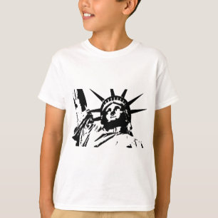 自由ポップ・アートのの女神 Tシャツ