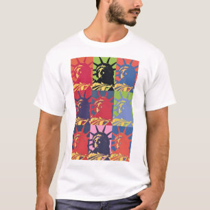 自由ポップ・アートのの女神 Tシャツ