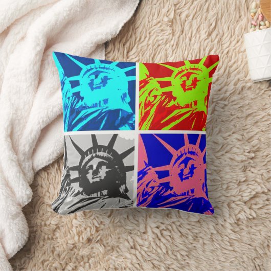 自由ポップ・アートのの芸術像装飾用クッション クッション (ブランケット)