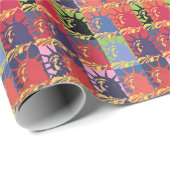 自由ポップ・アートのアメリカの芸術像 ラッピングペーパー (ロールコーナー)