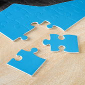 自由ポップ・アートのブルーニューヨークの芸術像 ジグソーパズル (側面)