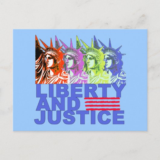 自由ポップ・アートの製品の芸術像 ポストカード (正面)