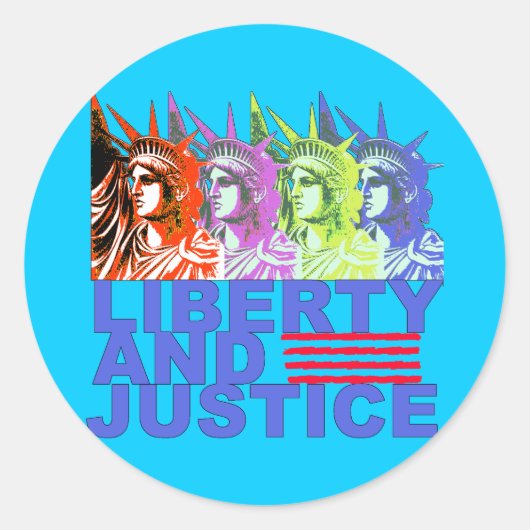 自由ポップ・アートの製品の芸術像 ラウンドシール (正面)