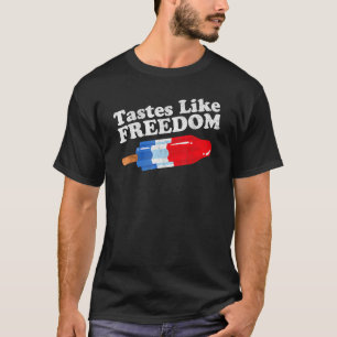 自由ポプシクルおもしろいのような味7月Retの4th Tシャツ