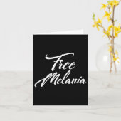 自由メラニア政治スローガン カード (黄色い花)