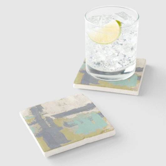 自由モダン式絵画の ストーンコースター (横)