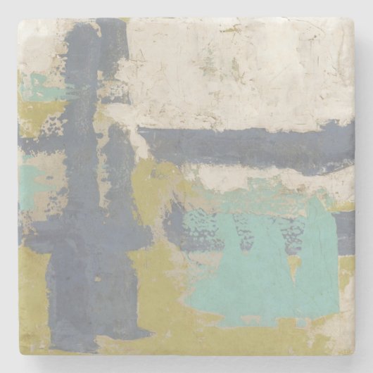 自由モダン式絵画の ストーンコースター (正面)