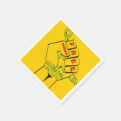 自由モダン確に十二分の紙 スタンダードカクテルナプキン (角)