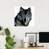 自由ユニークやる気を起こさせる狼ポスター ポスター (ホームオフィス)