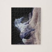 自由ランニングの馬 ジグソーパズル (縦)