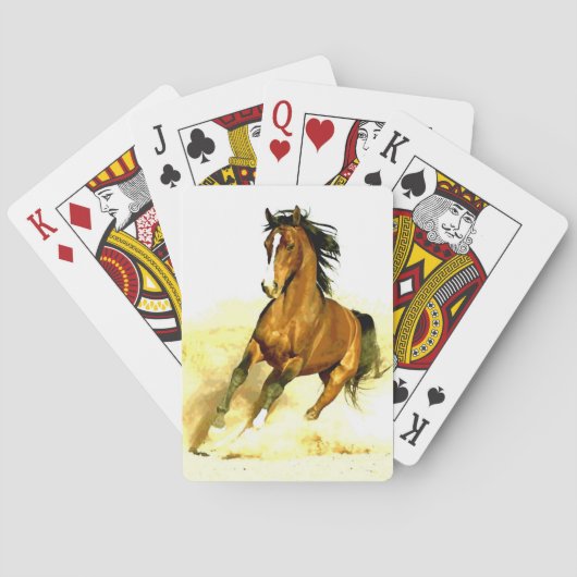 自由ランニングの馬 トランプ (裏面)